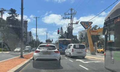 הצומת המרומזרת החדשה ברחוב הרב קוק בהרצליה