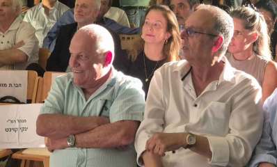 איציק רוכברגר וחיים כץ בטקס חתימת הסכם הגג