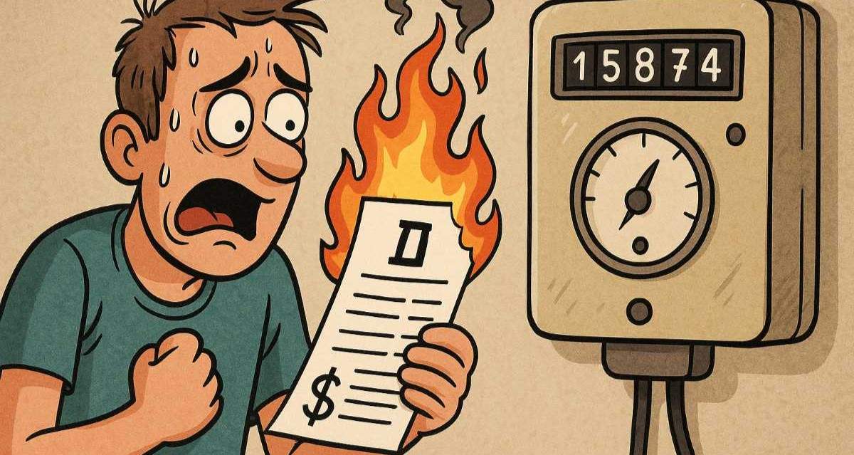 חשבון חשמל ביולי אוגוסט. איור AI - שרון אונליין