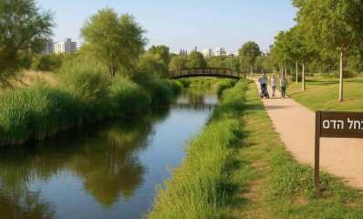 הדמיה: שיקום נחל הדס. עיבוד AI - שרון אונליין