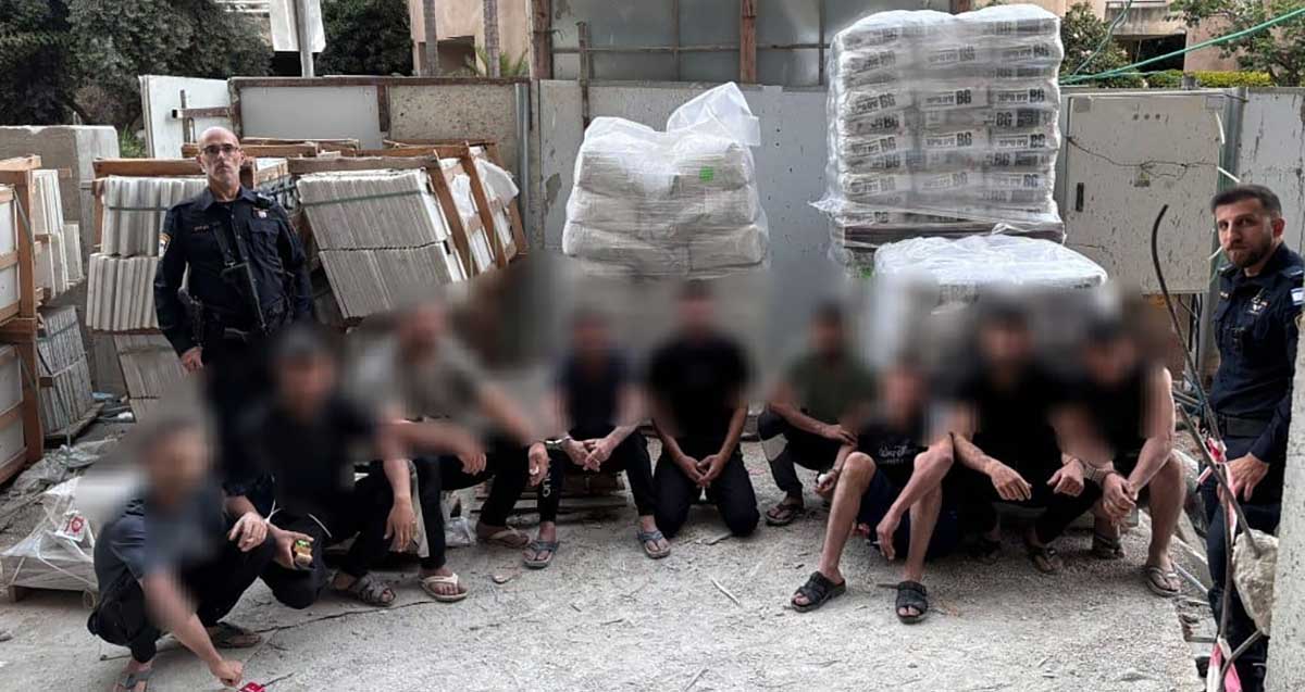 שב״חים ברחוב גולומב ברמת השרון עצורים על ידי המשטרה