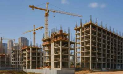 איור AI של אתר בנייה