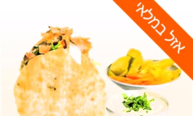 השווארמה אזלה. צילום מסך מתוך דף הנחיתה