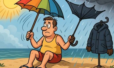 מזג אוויר הפכפך. איור AI - שרון אונליין