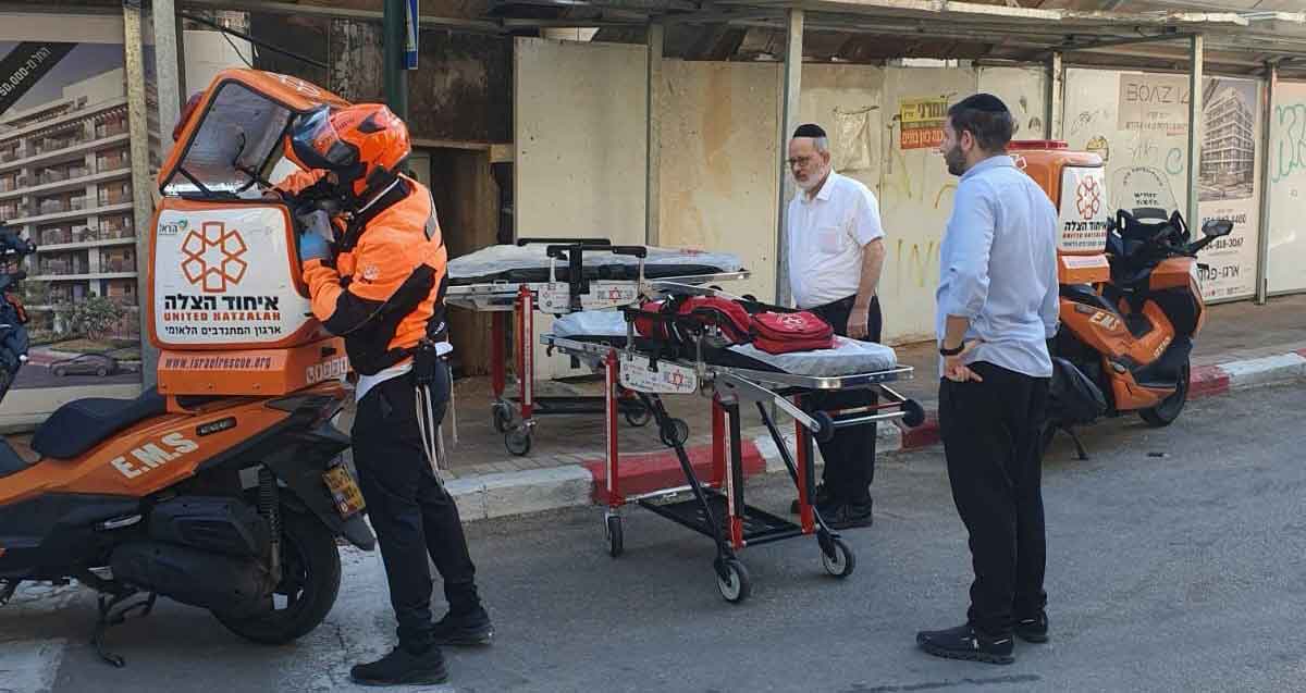 תאונת עבודה באתר בנייה ברחוב בועז פינת רחוב אוורבוך ברמת השרון