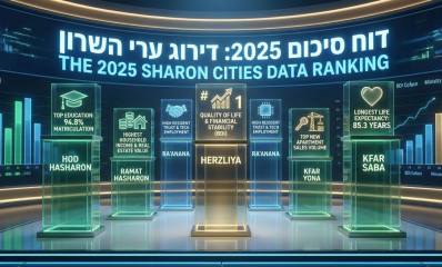 מדד ערי השרון - דוח סיכום לשנת 2025. עיבוד AI - מדיה היפר לוקאלית