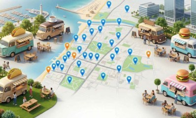 מהפכת הפודטראקים בדרך להרצליה. איור AI - מדיה היפר לוקאלית