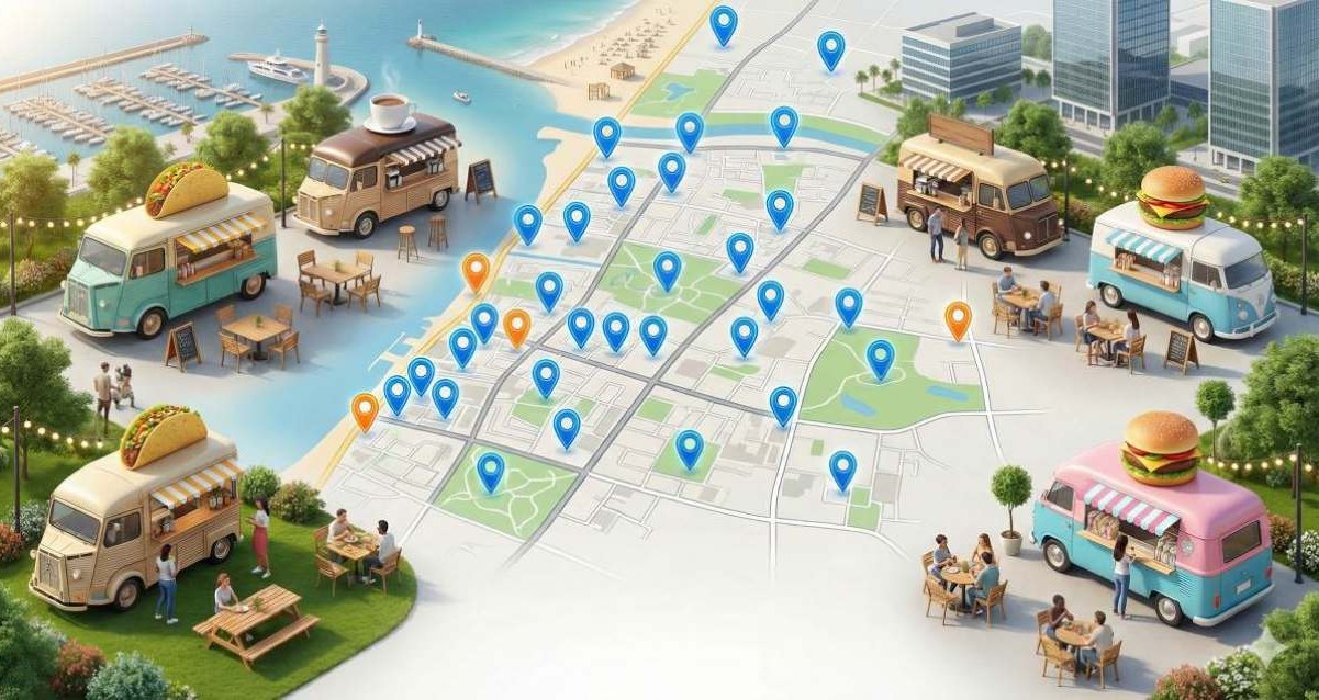 מהפכת הפודטראקים בדרך להרצליה. איור AI - מדיה היפר לוקאלית