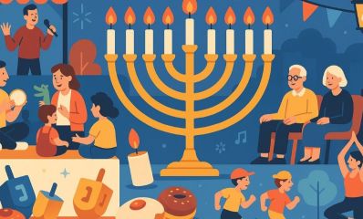 חנוכה ברמת השרון. איור AI - שרון אונליין