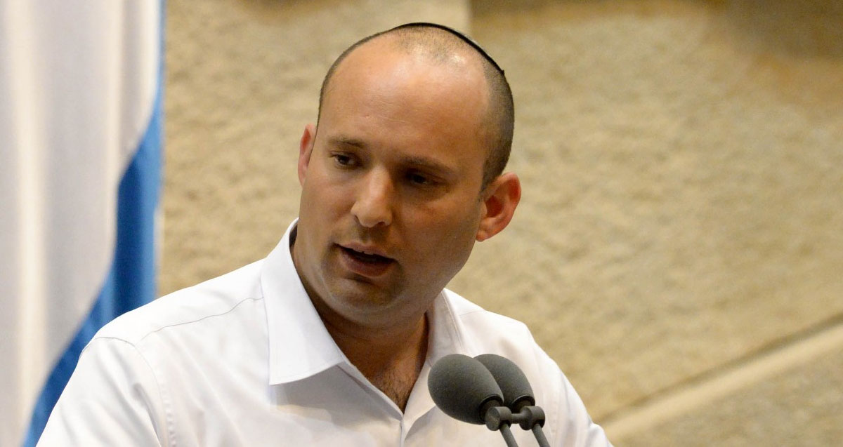 נפתלי בנט נואם בכנסת