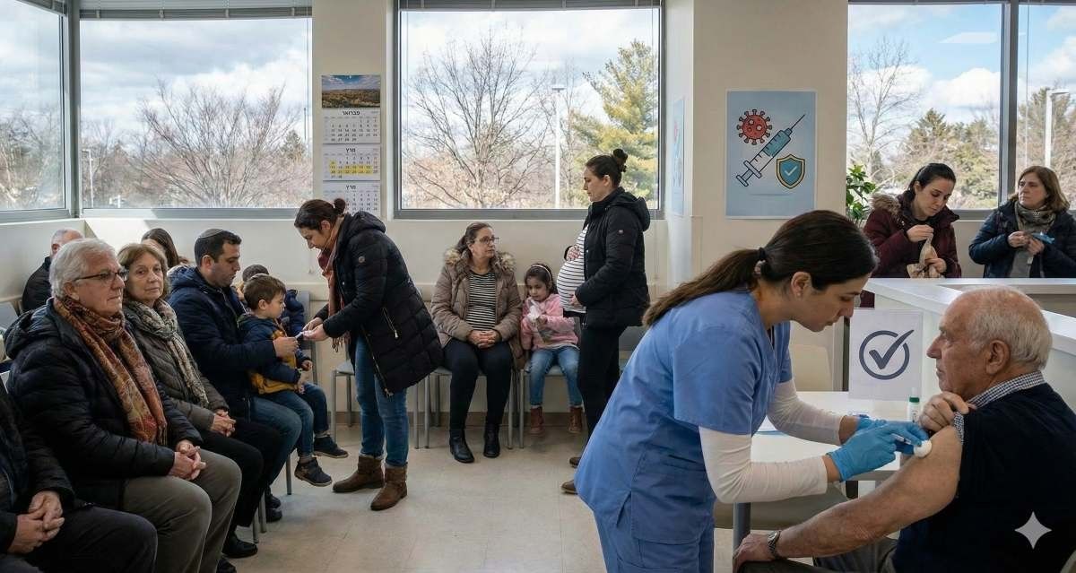 חיסון נגד שפעת. הדמיית AI - מדיה היפר לוקאלית