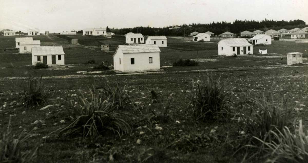 תמונה שחור לבן של שיכון שבזי