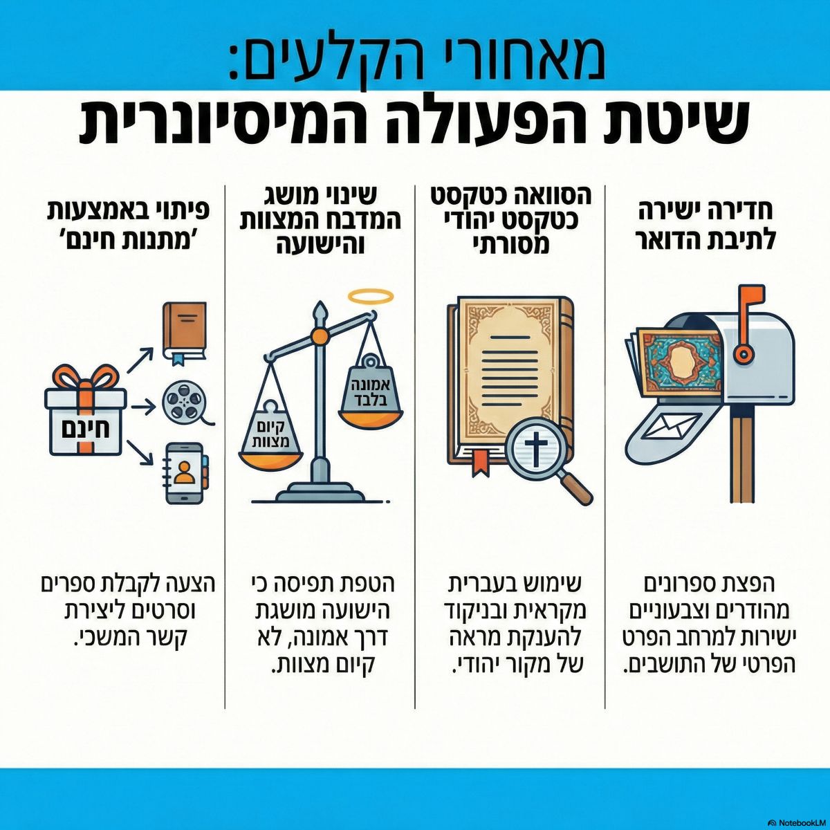 שיטת הפעולה של המיסיון. אינפוגרפיקה - מדיה היפר לוקאלית