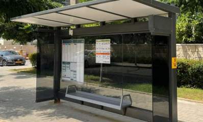 תחנת קווי תלמידים בכפר סבא. צילום: עיריית כפר סבא