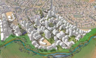 התחדשות עירונית שכונת יוספטל בכפר סבא, הדמיה: יער קורין אדריכלים