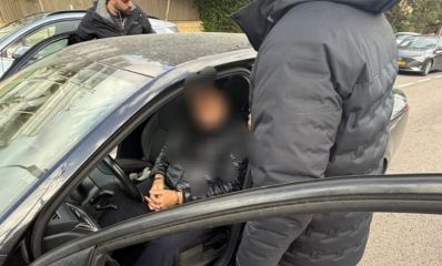 מעצר החשוד בפריצה וגניבה ברכבו, צילום: משטרה