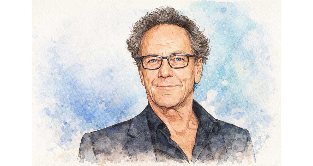 מוחמד בכרי. איור AI של פלג גוף עליון.