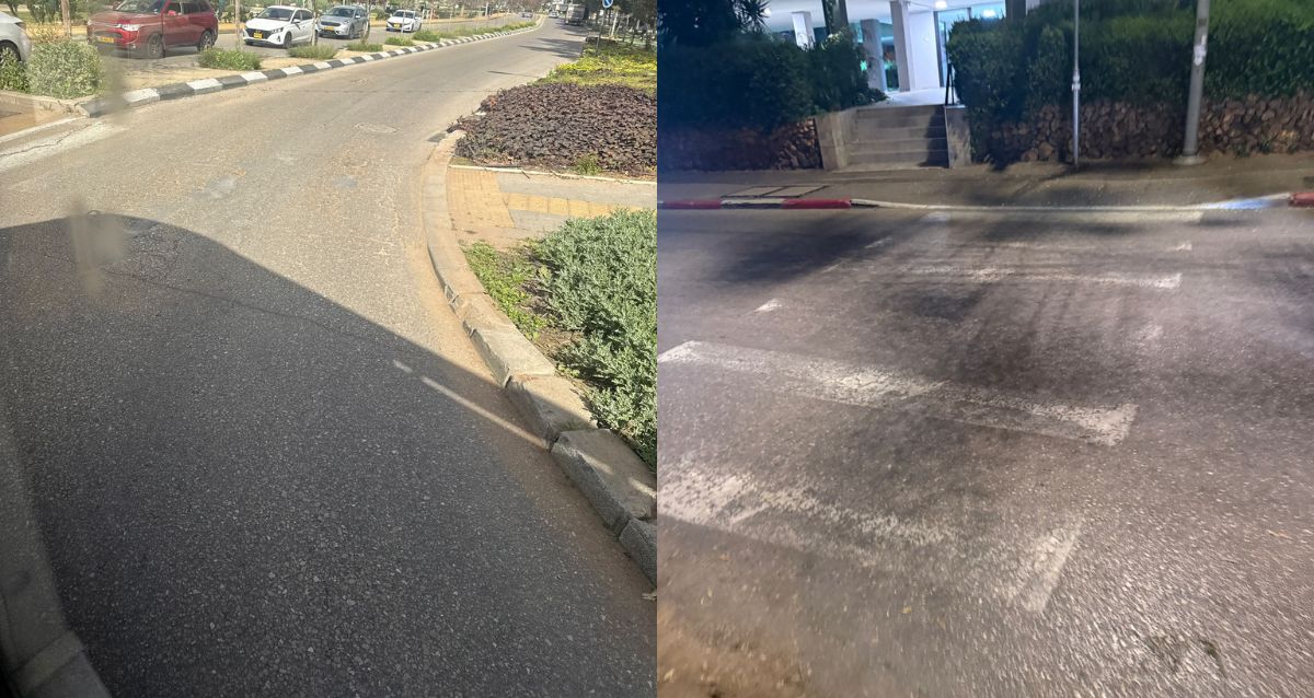 מעבריחצייה דהויים בהוד השרון, צילום: פרטי