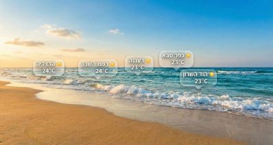 תחזית מזג האוויר לערי השרון. עיבוד AI - מדיה היפר לוקאלית