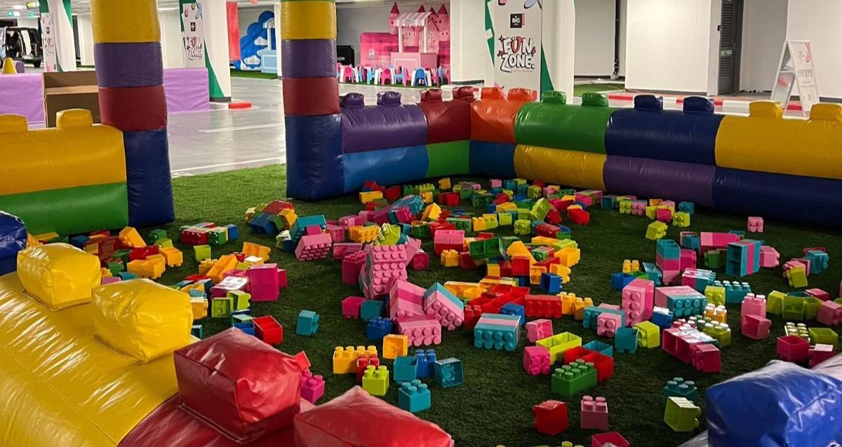 הכי בטוח שיש. מתחם הלגו בפאן זון של ביג פאשן גלילות. צילום: ביג
