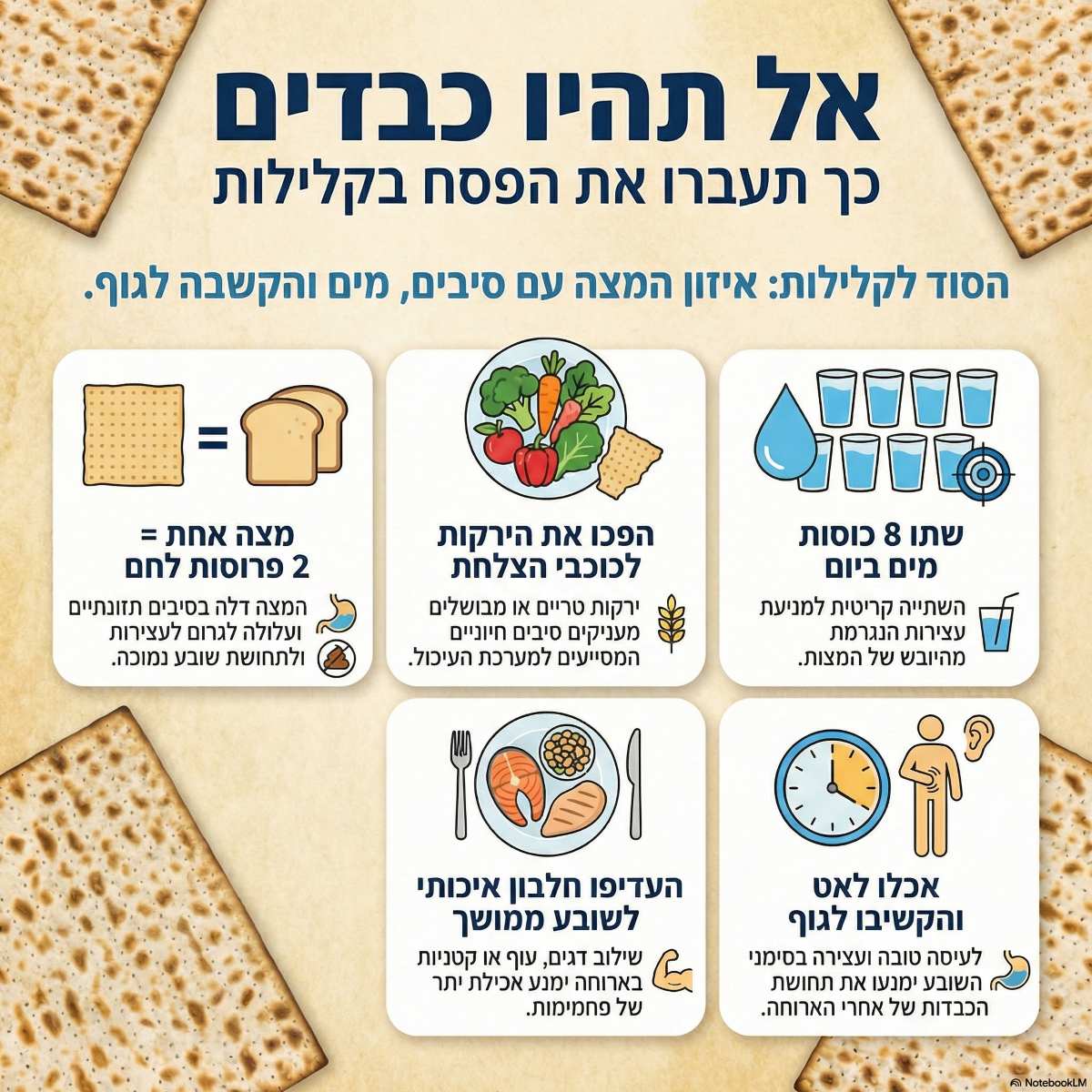 מדריך תזונה לפסח. אינפוגרפיקה - מדיה היפר לוקאלית