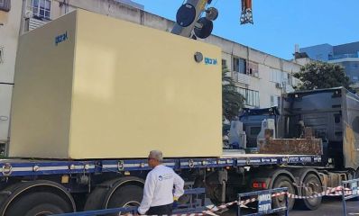 הצבת מיגונית יבילה ברעננה, צילום: עיריית רעננה