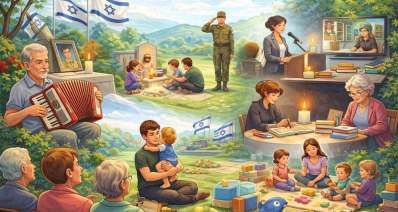 יום עצמאות בקהילה. איור AI - מדיה היפר לוקאלית