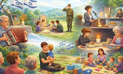 יום עצמאות בקהילה. איור AI - מדיה היפר לוקאלית