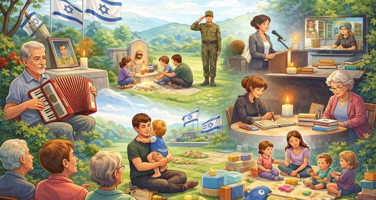 יום עצמאות בקהילה. איור AI - מדיה היפר לוקאלית