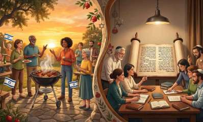 "מהמנגל למגילה". איור AI - מדיה היפר לוקאלית