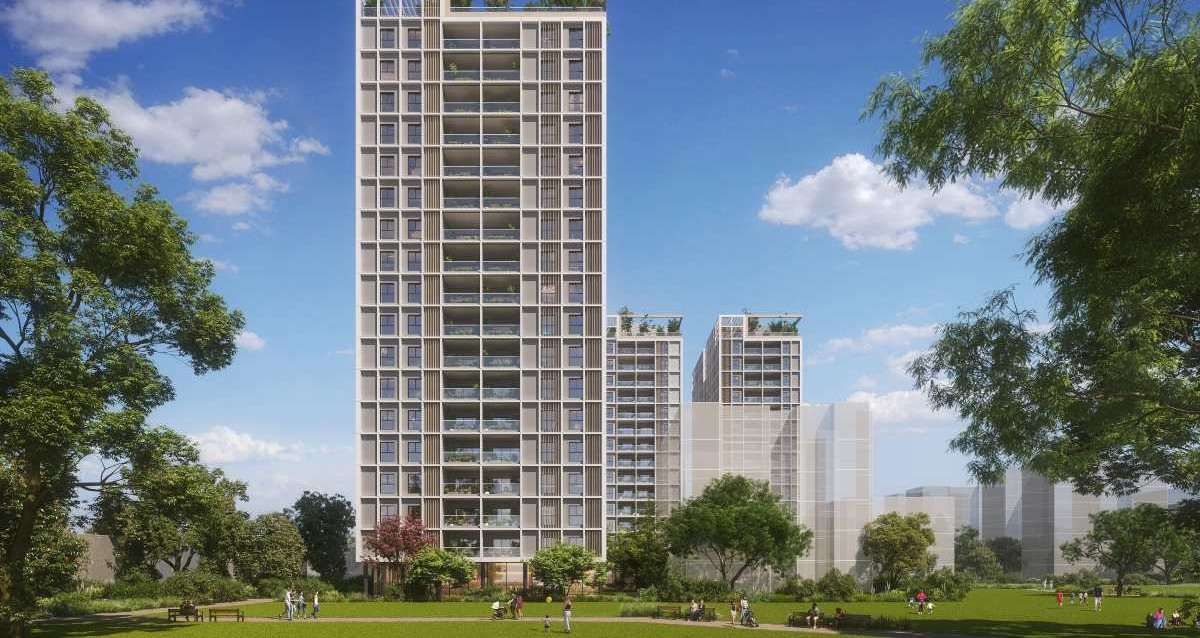 פרויקט הדרור בהוד השרון. הדמיה: דימיטרי לאנוביץ'