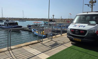 רכב זק"א מול חופי סידני עלי בהרצליה, צילום זק"א