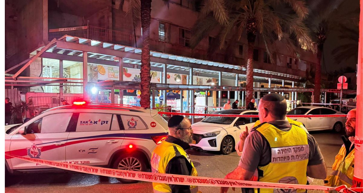 זירת הירי ברחוב חבצלת השרון, צילום: זק"א