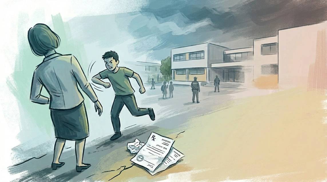 אלימות בבית הספר. איור בינה מלאכותית: מערכת שרון אונליין