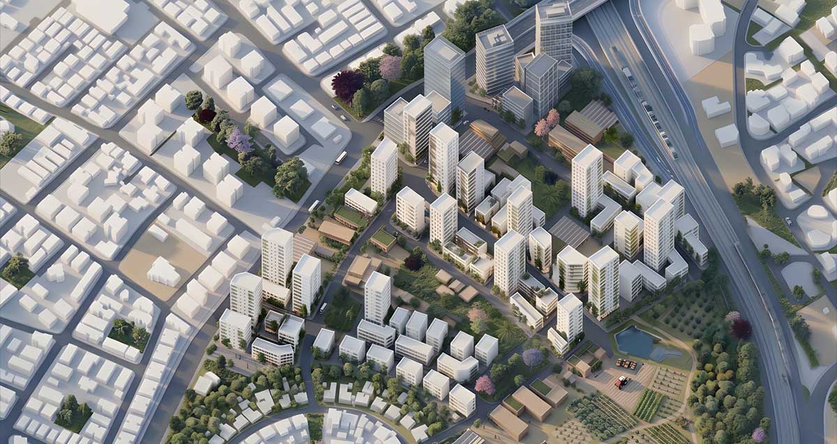 הדמיה של שכונת יד התשעה (שביב) העתידית