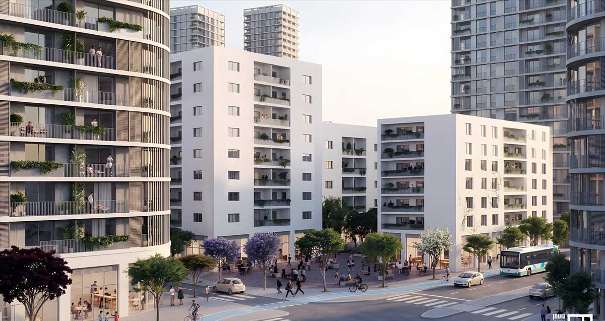 הדמיה של שכונת יד התשעה (שביב) העתידית