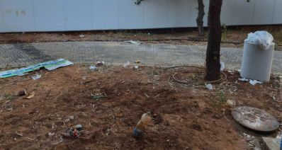 גינה מלוכלכת בשכונת מורשה רמת השרון, צילום: פרטי