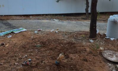 גינה מלוכלכת בשכונת מורשה רמת השרון, צילום: פרטי