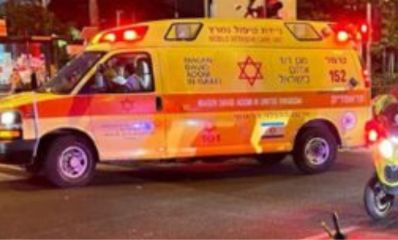 אמבולנס בלילה, צילום: מד"א