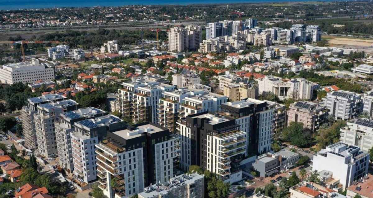 מתחם U בהרצליה, מבט מלמעלה. צילום: רינובו