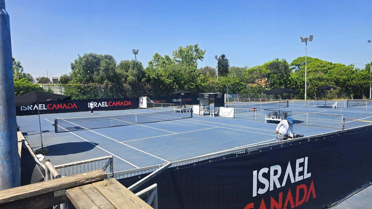 מגרשי הטניס. צילום: מערכת