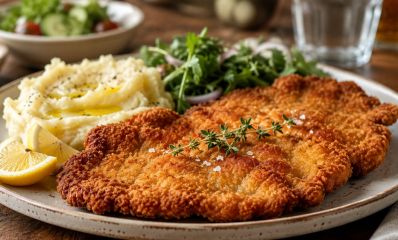 שניצל עם פירה בצלחת, הדמיית בינה מלאכותית: שרון אונליין