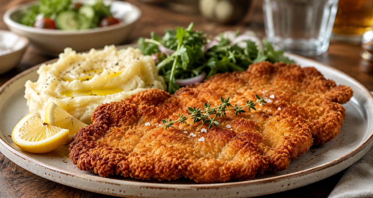 שניצל עם פירה בצלחת, הדמיית בינה מלאכותית: שרון אונליין