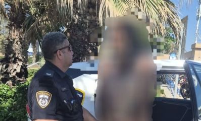 מעצר חשוד במעשים מגונים בחוף אכדיה, צילום: משטרה