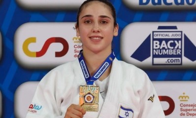 יהלי יהב עם המדליה. צילום: European Judo Union
