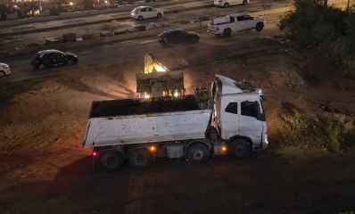 תיעוד פינוי אשפה בשעות הלילה בשכונת הראשונים כפ"ס, צילום: פרטי