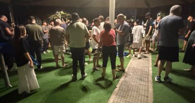 ה"מחאה" בהרצליה הירוקה. צילום: רמי בוארון