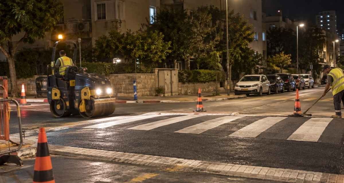 עבודות לילה בכביש, הדמיית AI: שרון אונליין