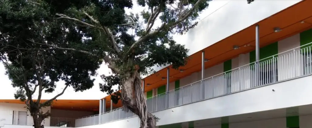 חטיבת הביניים אילן רמון בכפר סבא. צילום: מדף הפייסבוק של בית הספר
