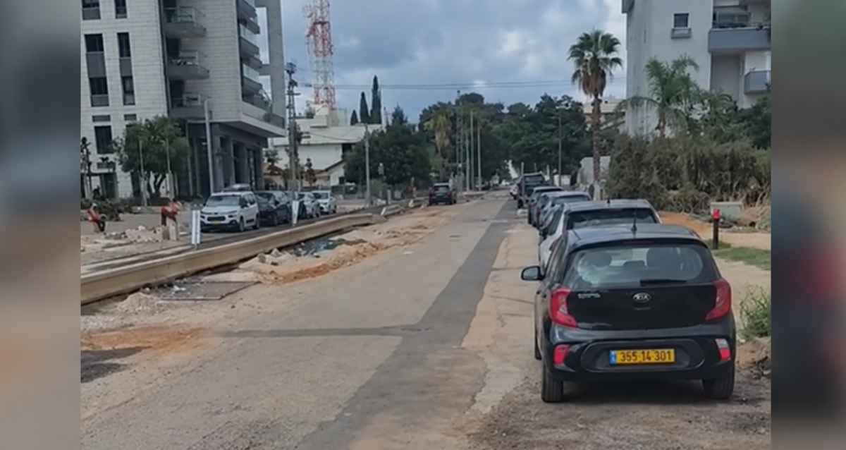 מקטע ברחוב רופין חסום לתנועה, צילום פרטי